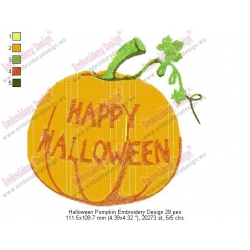 Halloween Pumpkin Embroidery Design 29